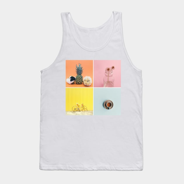 Pastel Art Squares Tank Top by jbrulmans